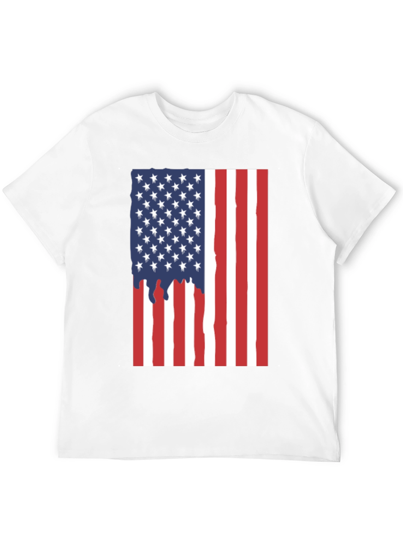 American Flag Drip Graphic Tee