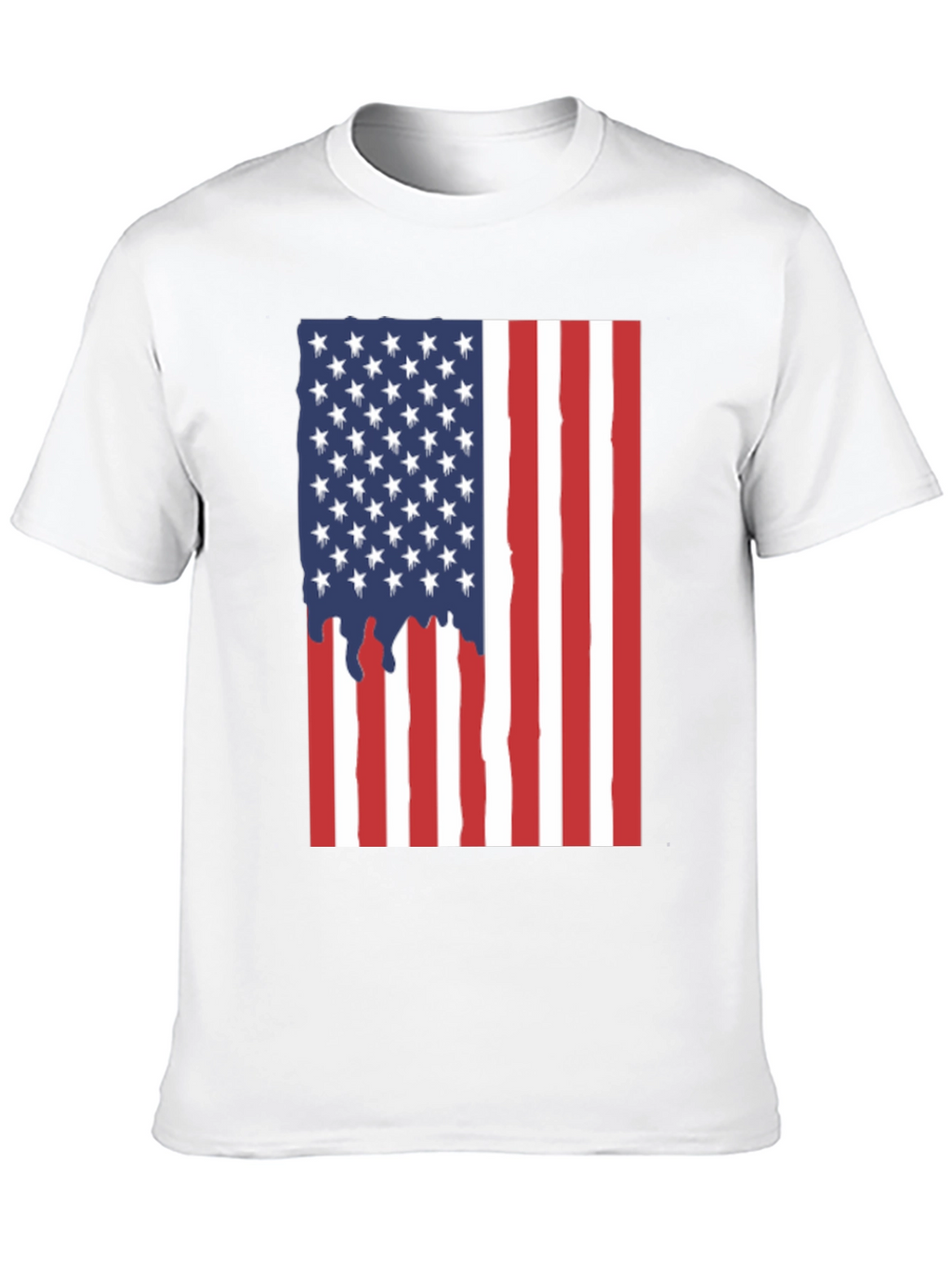 American Flag Drip Graphic Tee
