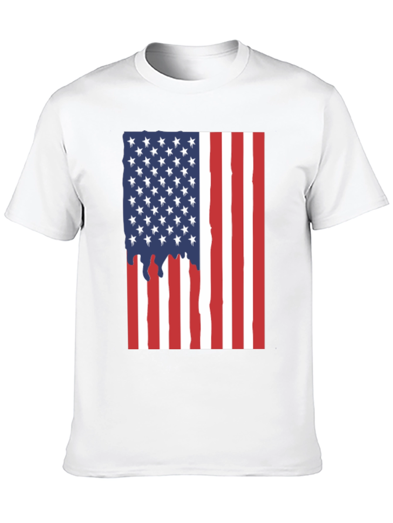 American Flag Drip Graphic Tee