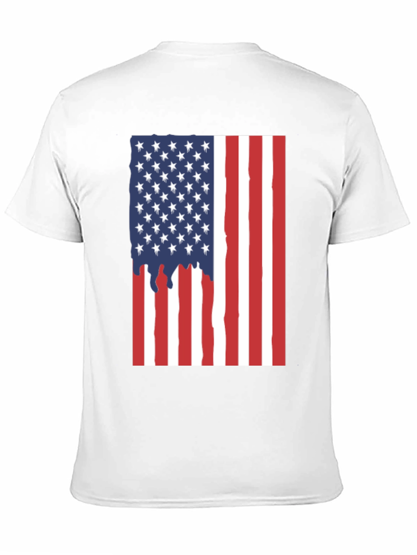 American Flag Drip Graphic Tee