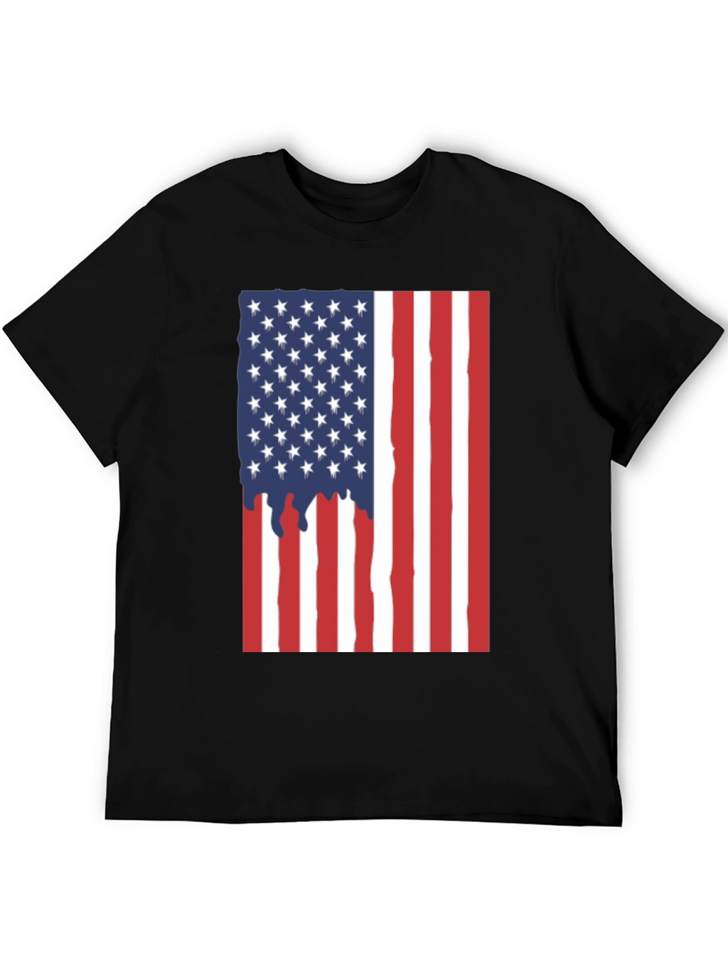 American Flag Drip Graphic Tee
