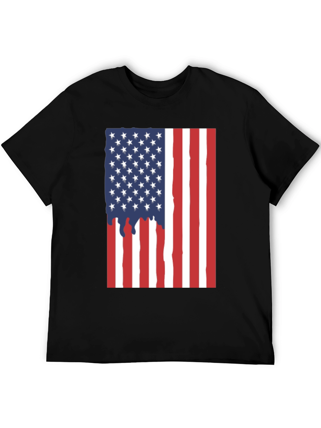 American Flag Drip Graphic Tee