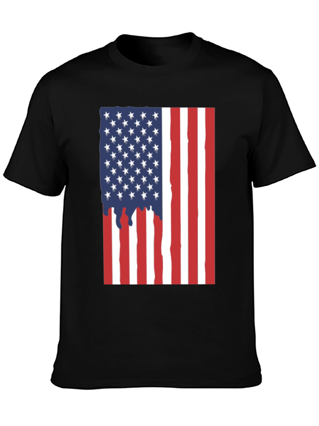 American Flag Drip Graphic Tee