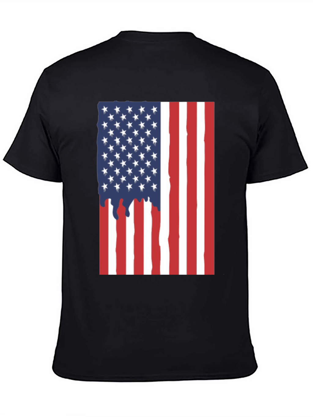 American Flag Drip Graphic Tee
