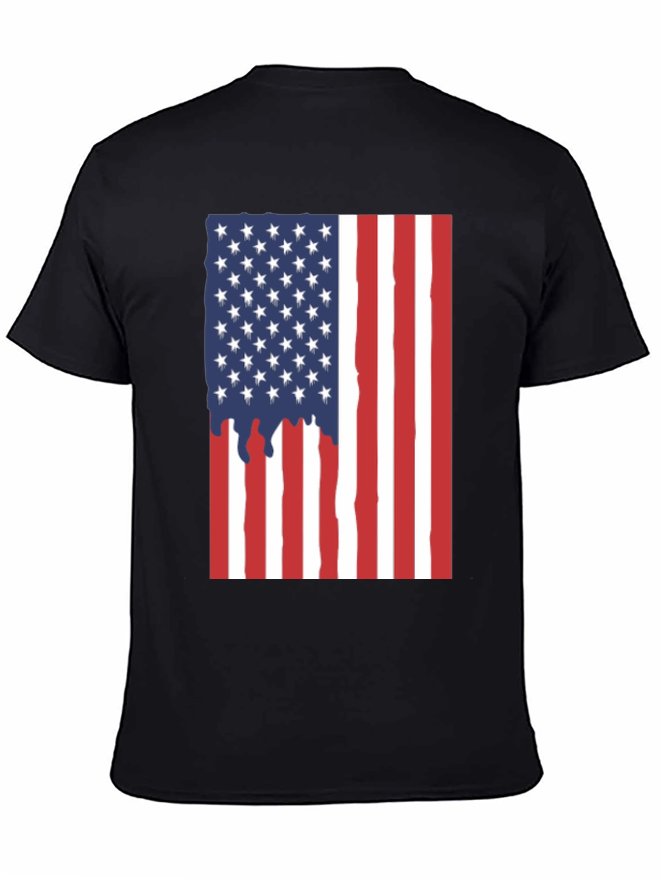 American Flag Drip Graphic Tee