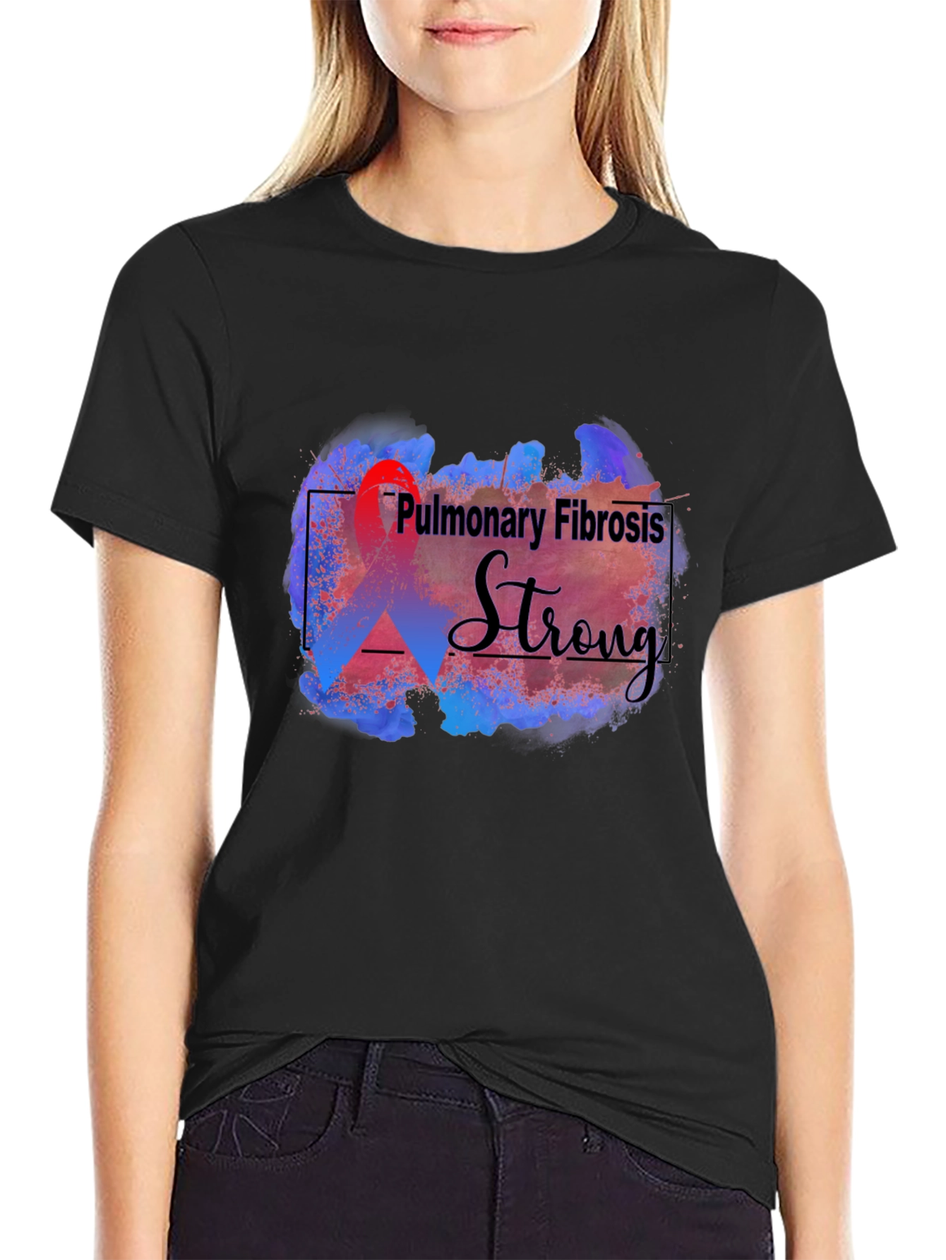 Pulmonary Fibrosis Strong Supporter T-Shirt