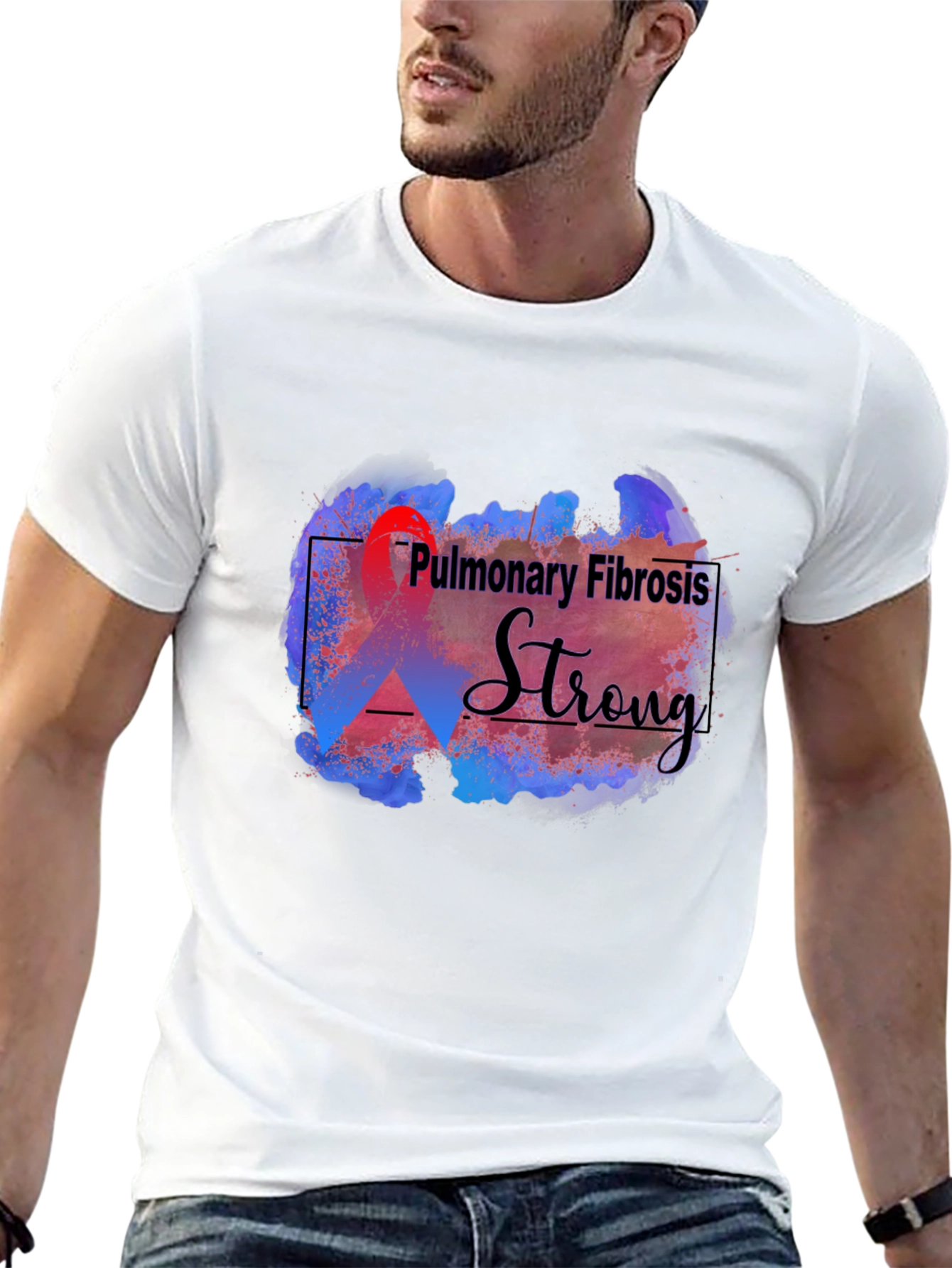 Pulmonary Fibrosis Strong Supporter T-Shirt
