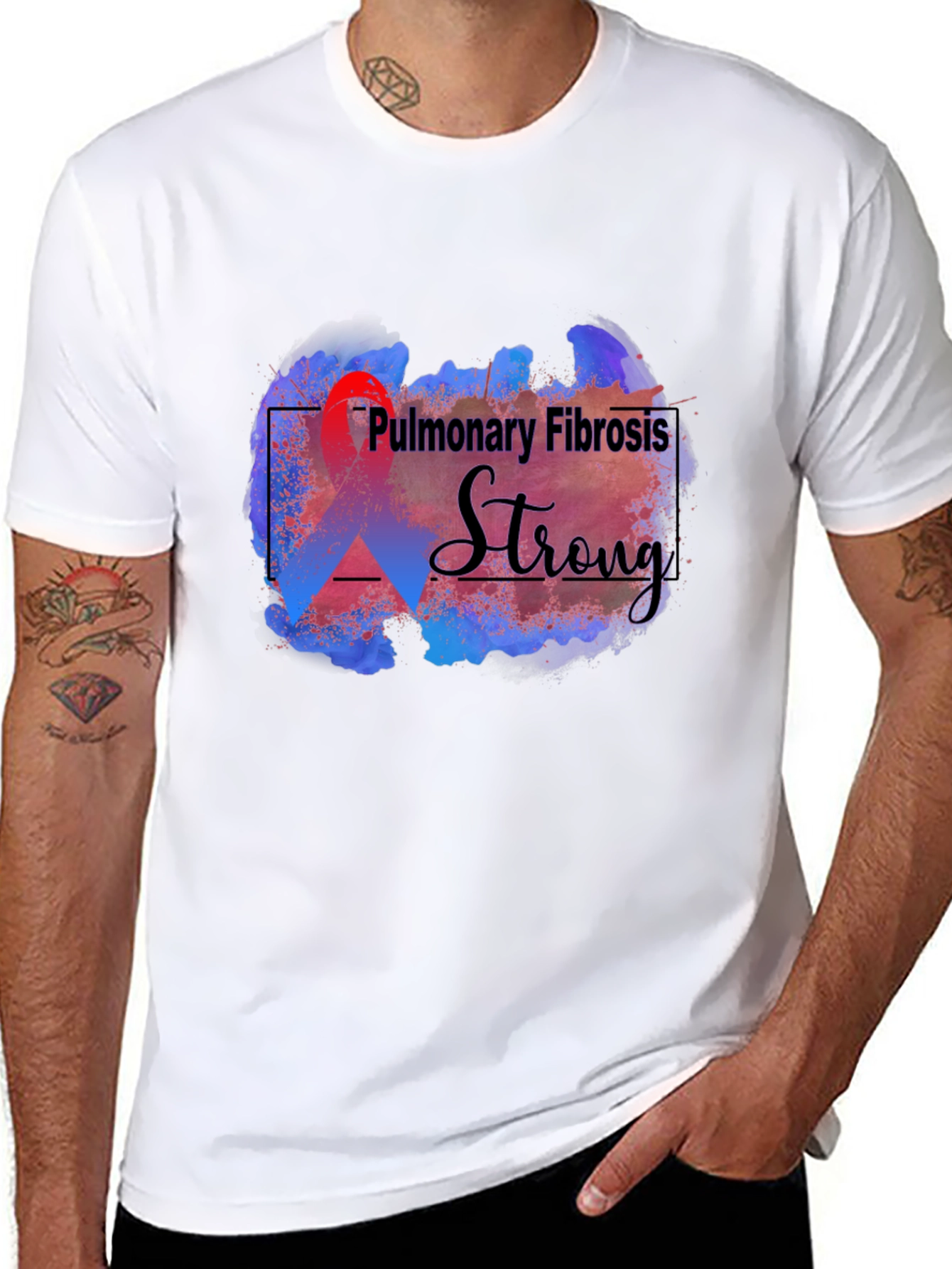 Pulmonary Fibrosis Strong Supporter T-Shirt