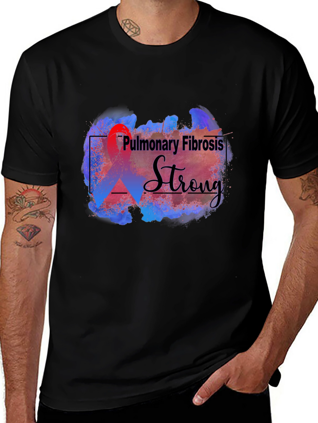 Pulmonary Fibrosis Strong Supporter T-Shirt