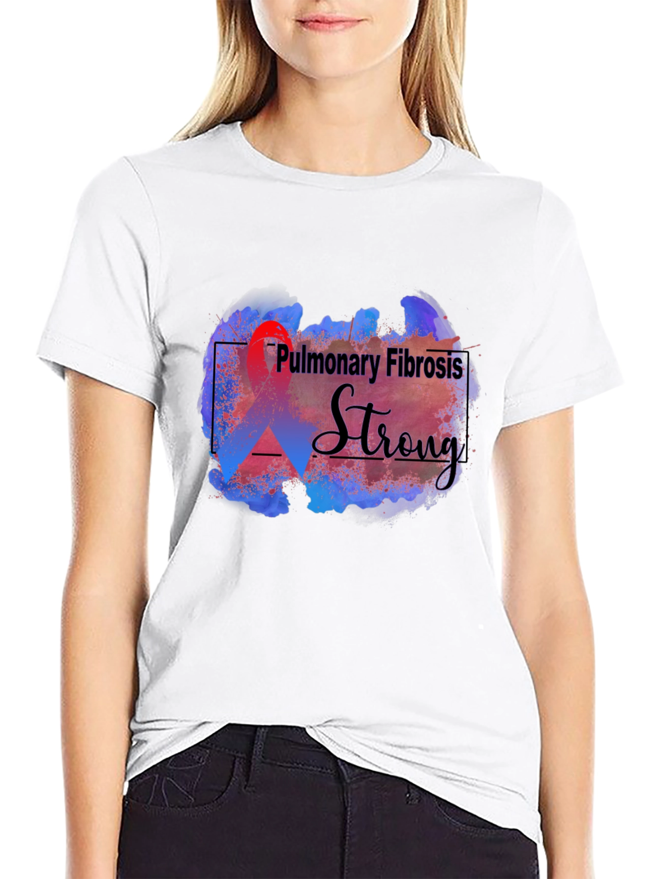 Pulmonary Fibrosis Strong Supporter T-Shirt