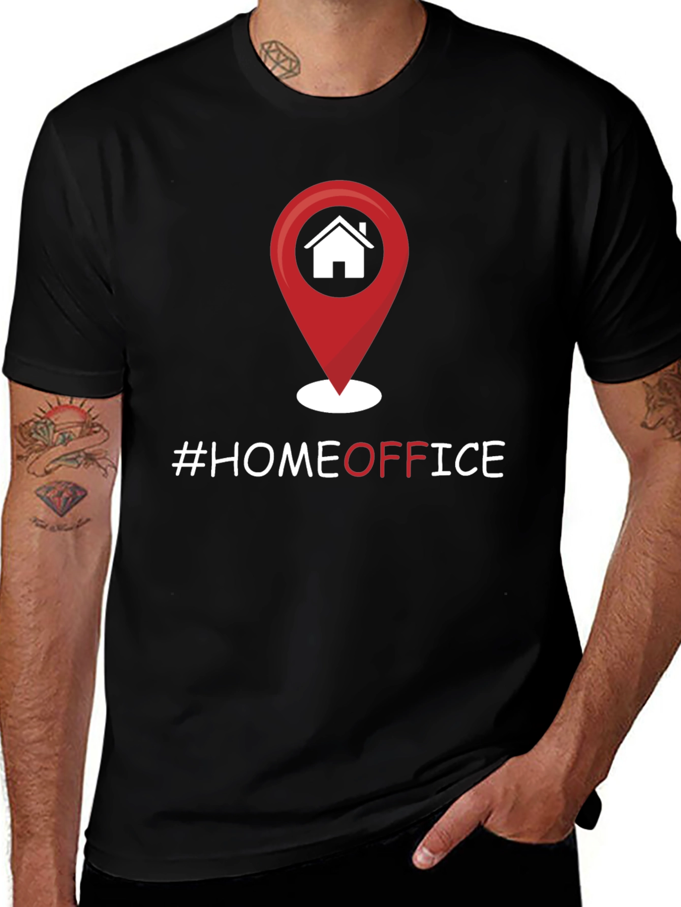 Home Office Graphic Tee - Work From Home Shirt