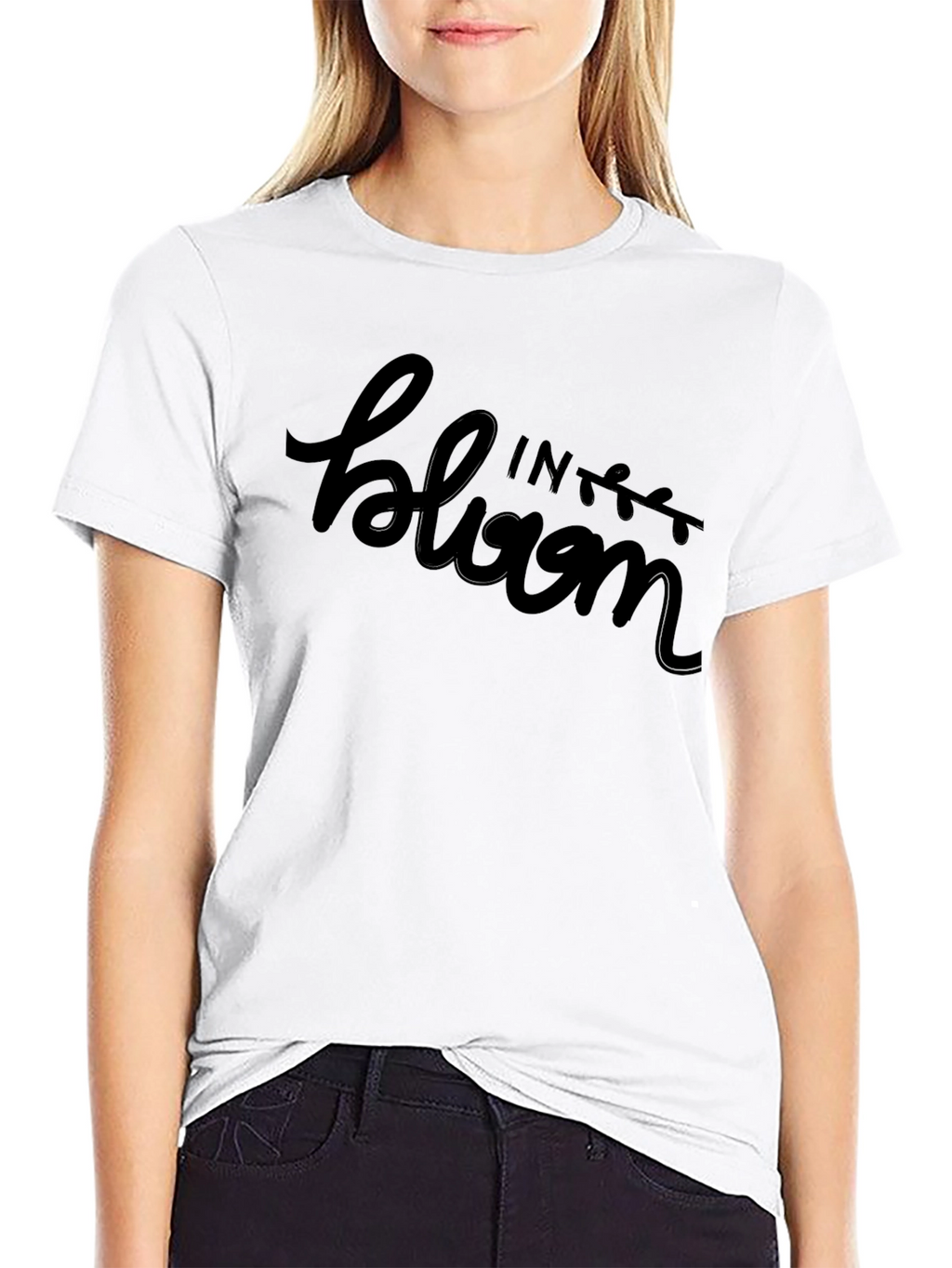 In Bloom Black Graphic Tee
