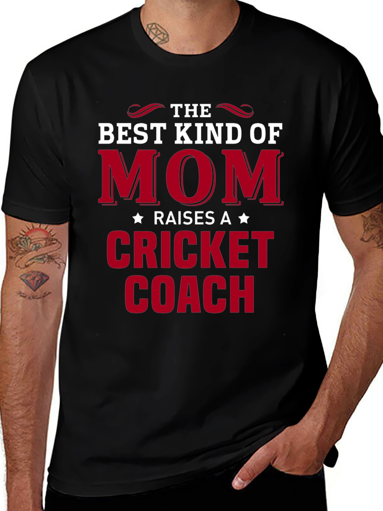 Best Kind of Mom Cricket Coach T-Shirt