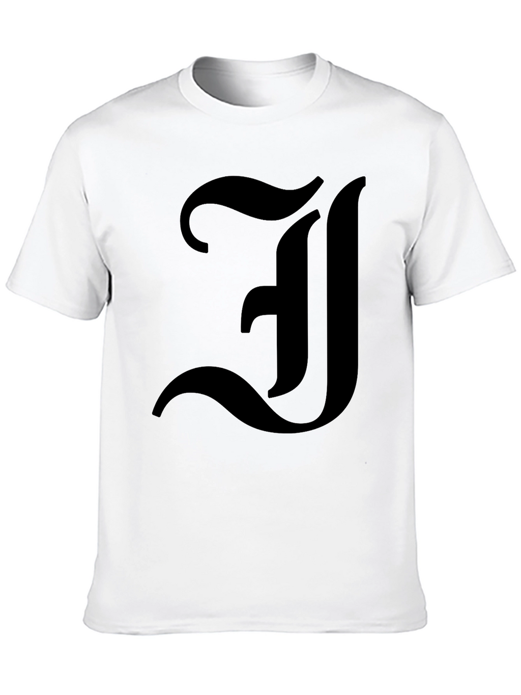 Bold Initial J Graphic T-Shirt