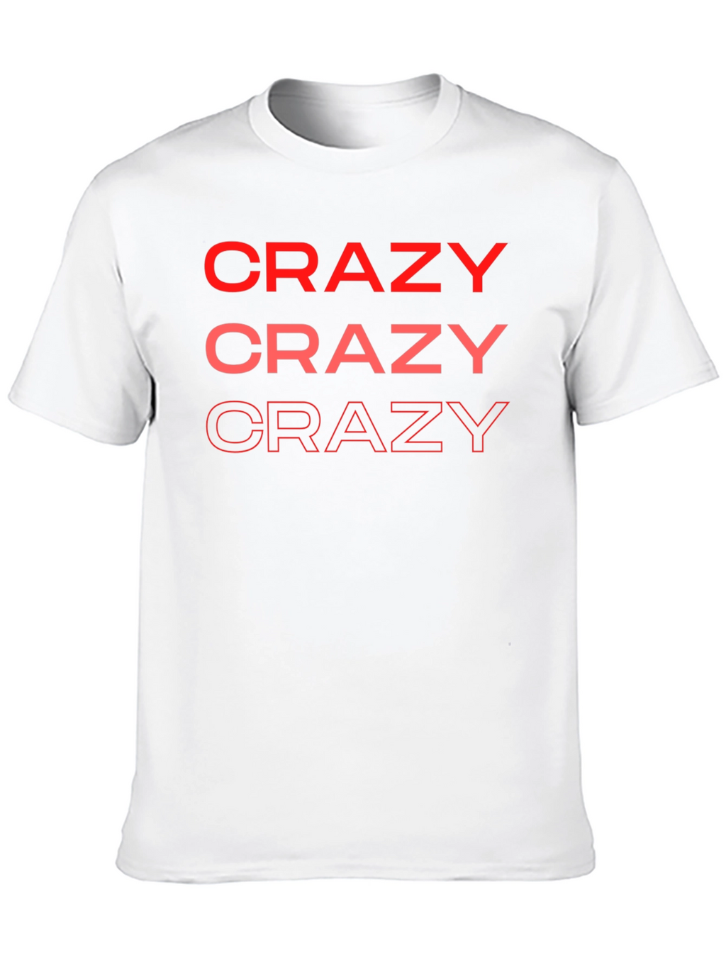 Crazy Graphic Print T-Shirt