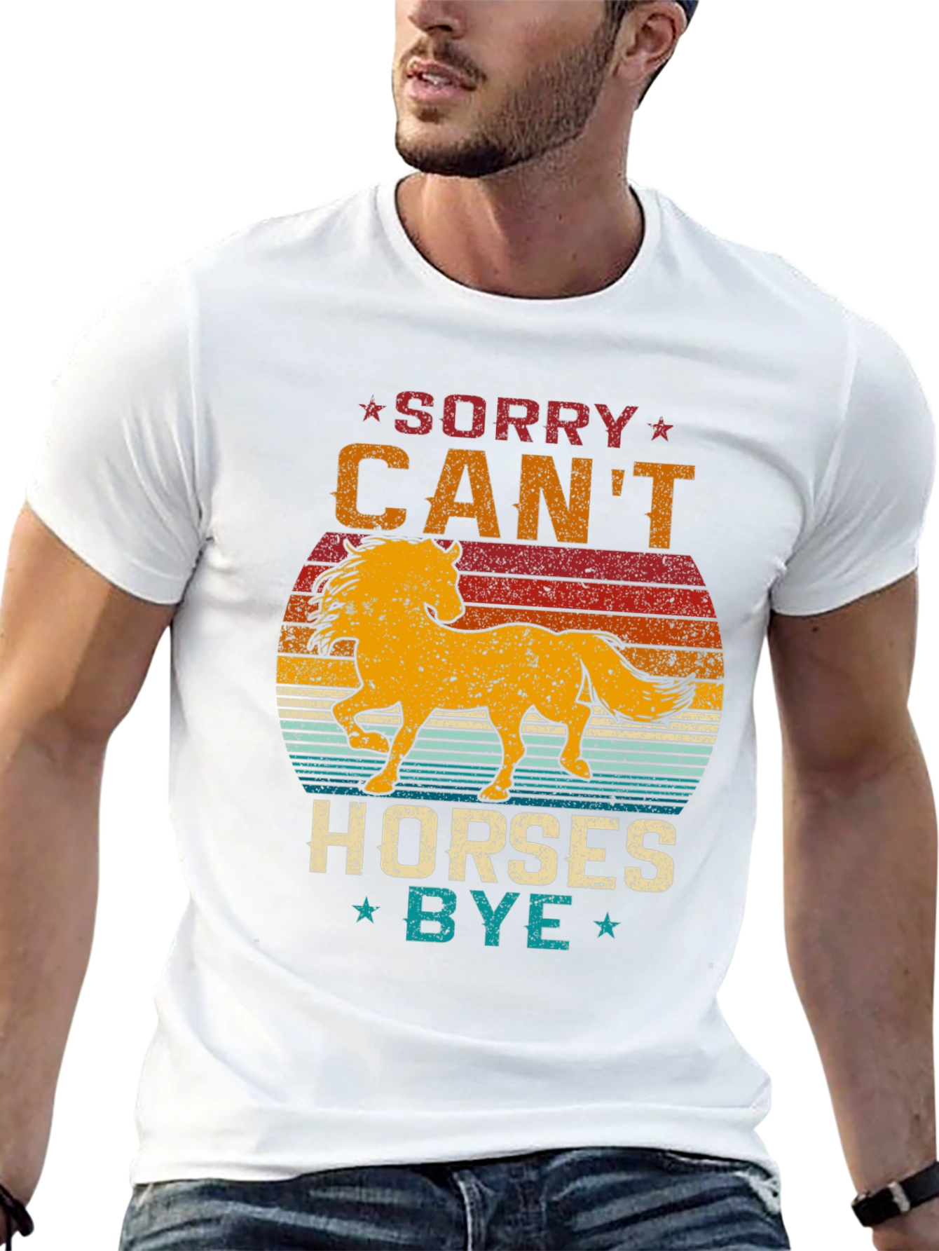 Sorry Cant Horses Bye T-Shirt Equestrian Tee