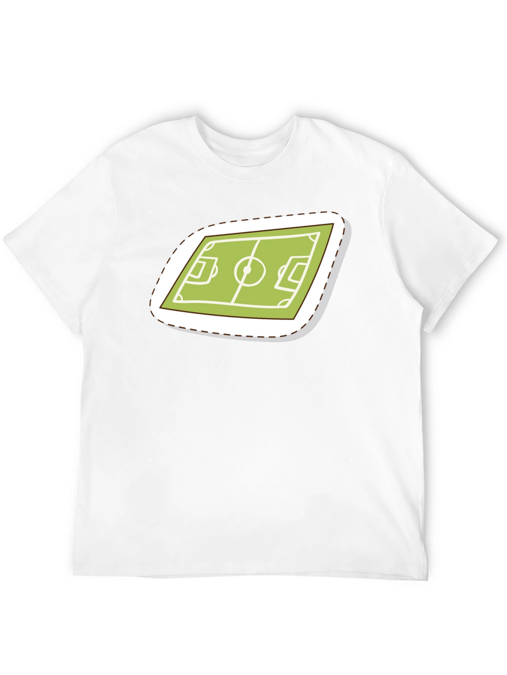 Soccer Field Graphic Tee - Sporty Black T-Shirt