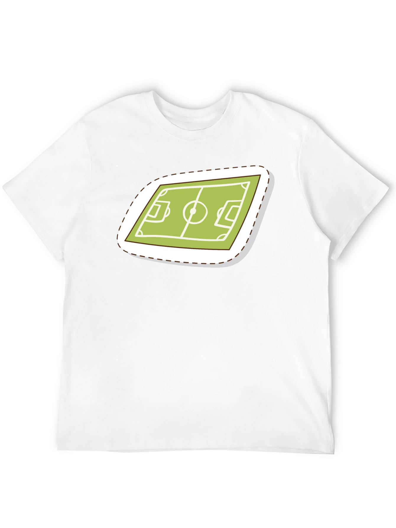 Soccer Field Graphic Tee - Sporty Black T-Shirt
