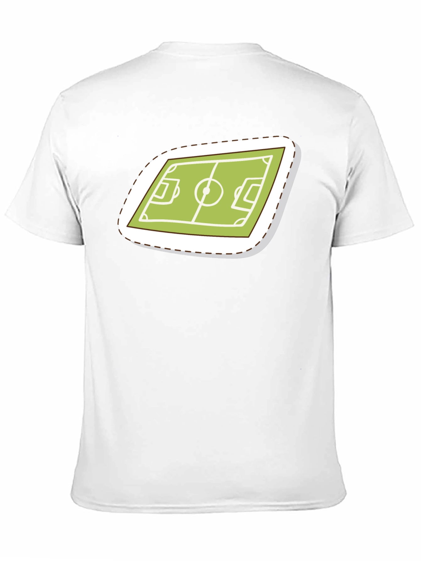 Soccer Field Graphic Tee - Sporty Black T-Shirt