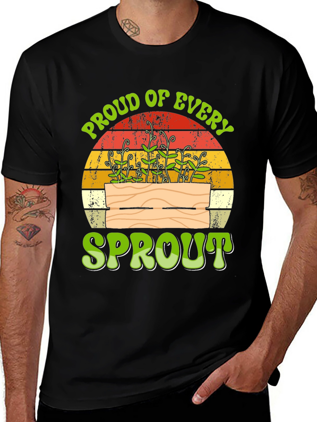 Proud of Every Sprout T-Shirt - Gardening Tee