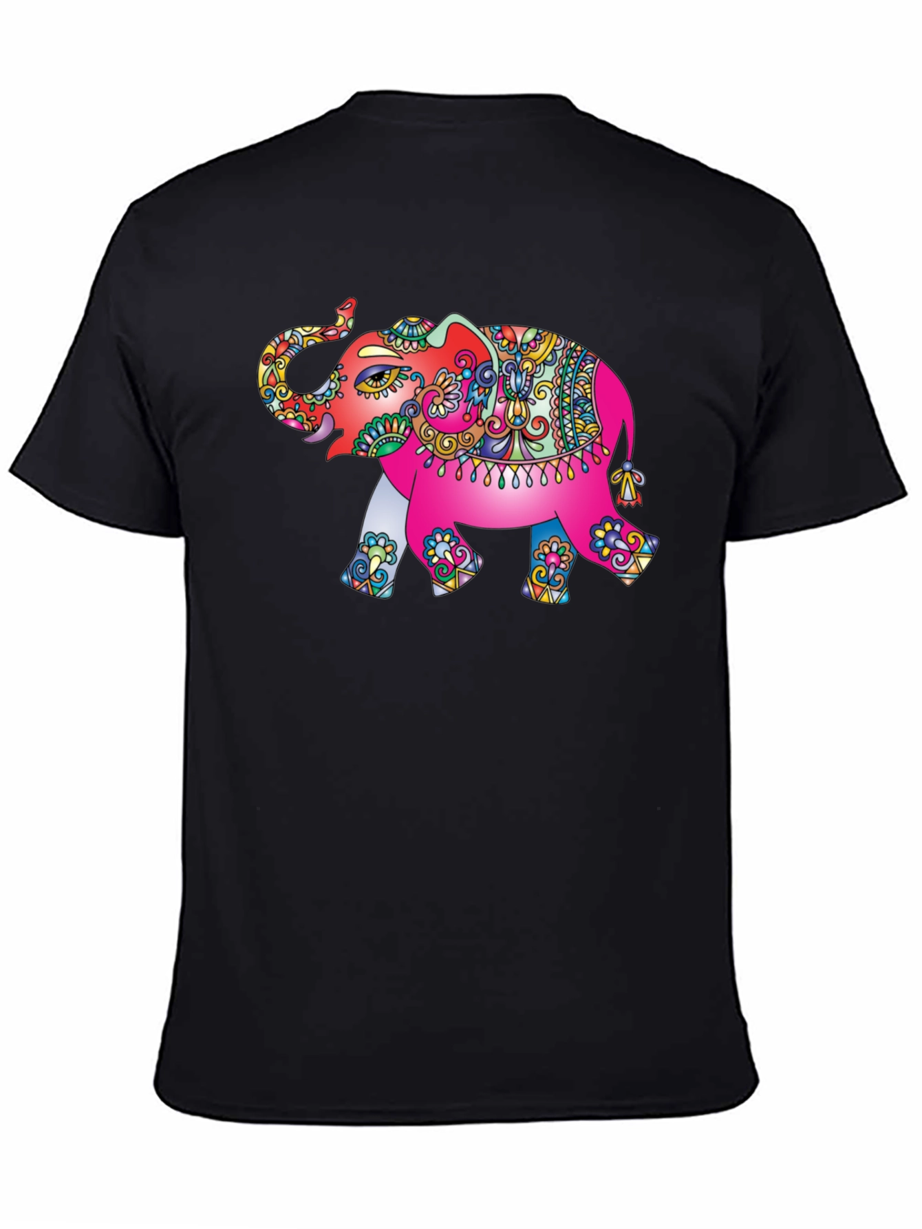 Elephant Graphic Black T-Shirt