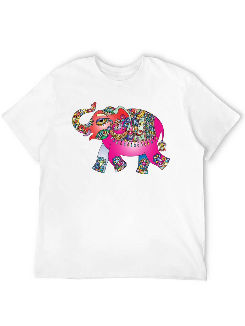 Elephant Graphic Black T-Shirt