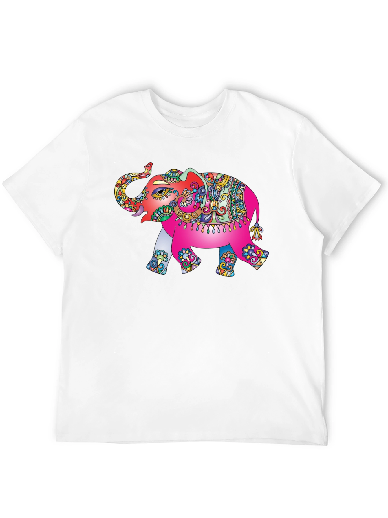 Elephant Graphic Black T-Shirt