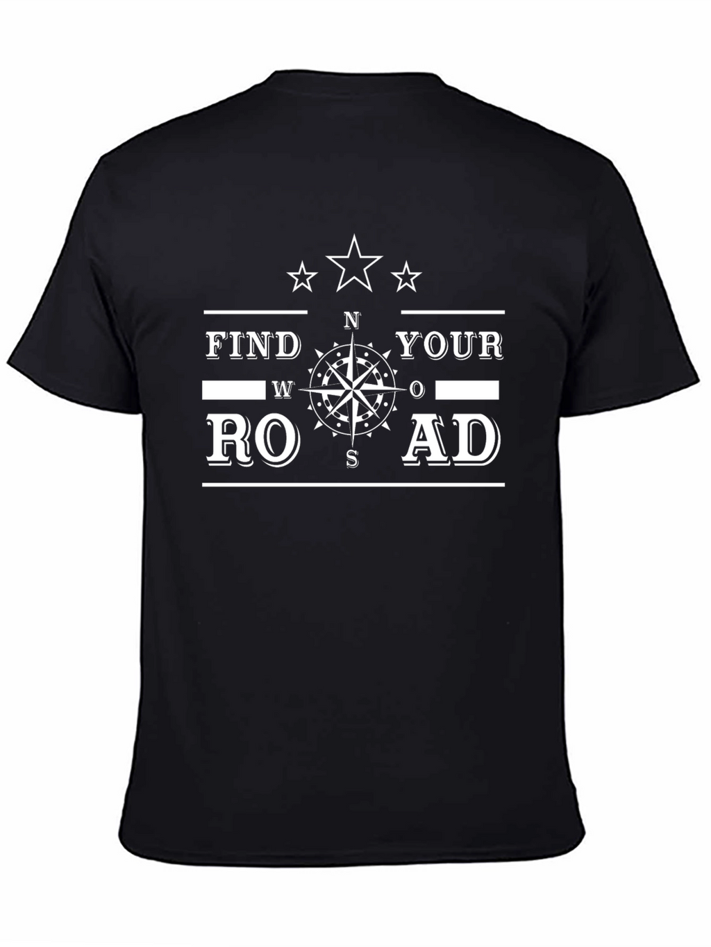 Find Your Road Graphic T-Shirt - Black