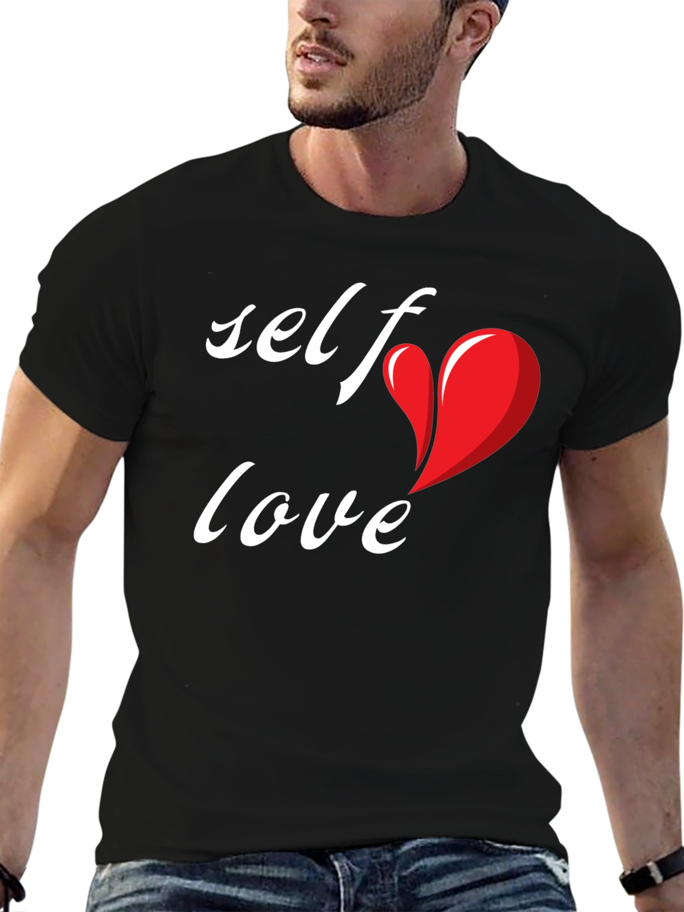 Self Love Black Graphic Tee - Express Yourself