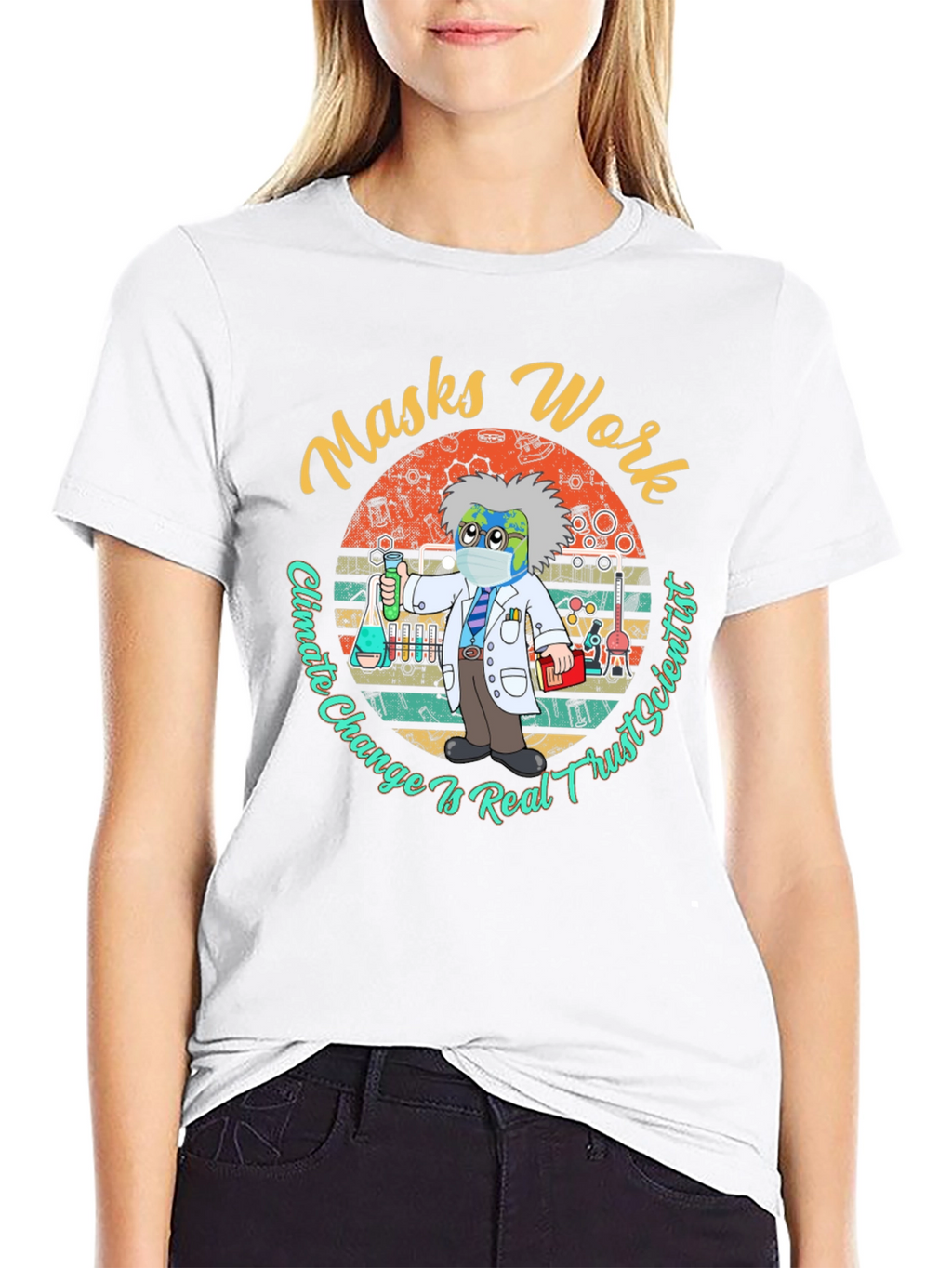 Masks Work Climate Change Tee