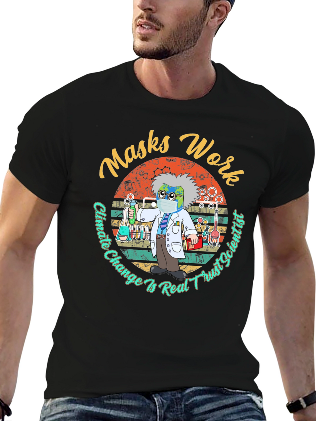 Masks Work Climate Change Tee