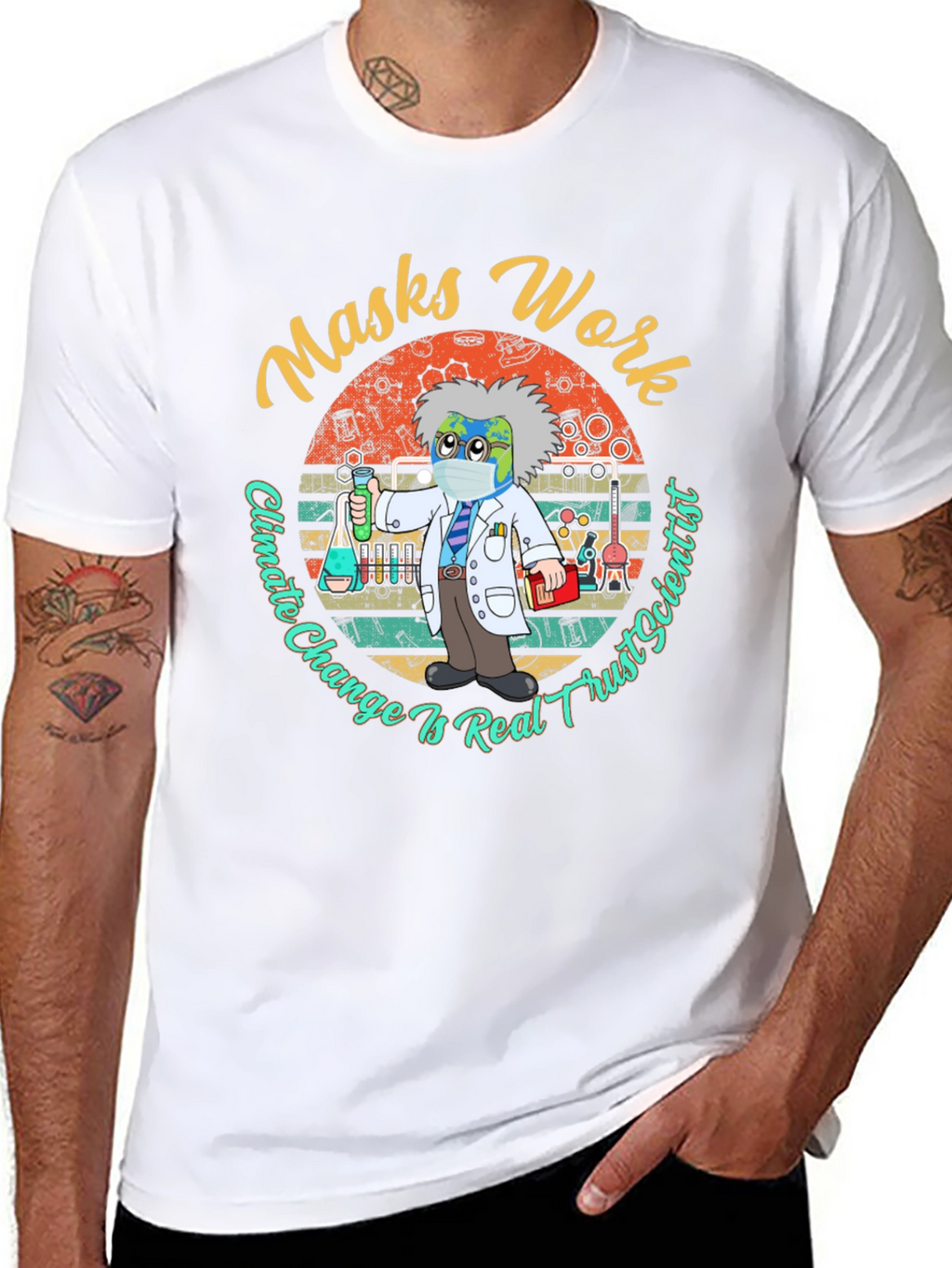 Masks Work Climate Change Tee