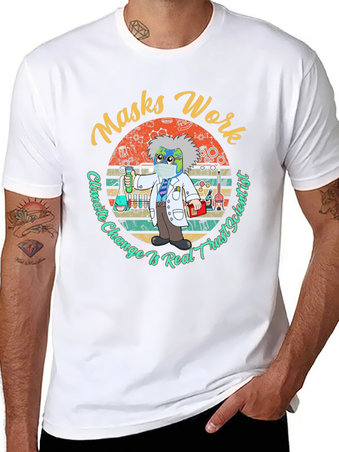 Masks Work Climate Change Tee