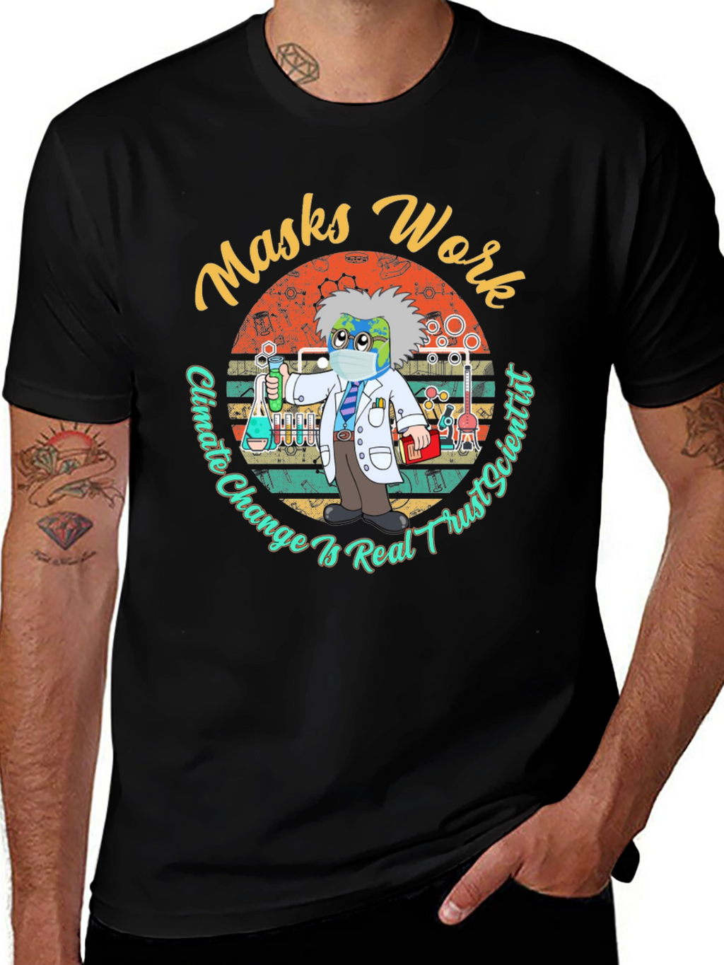 Masks Work Climate Change Tee