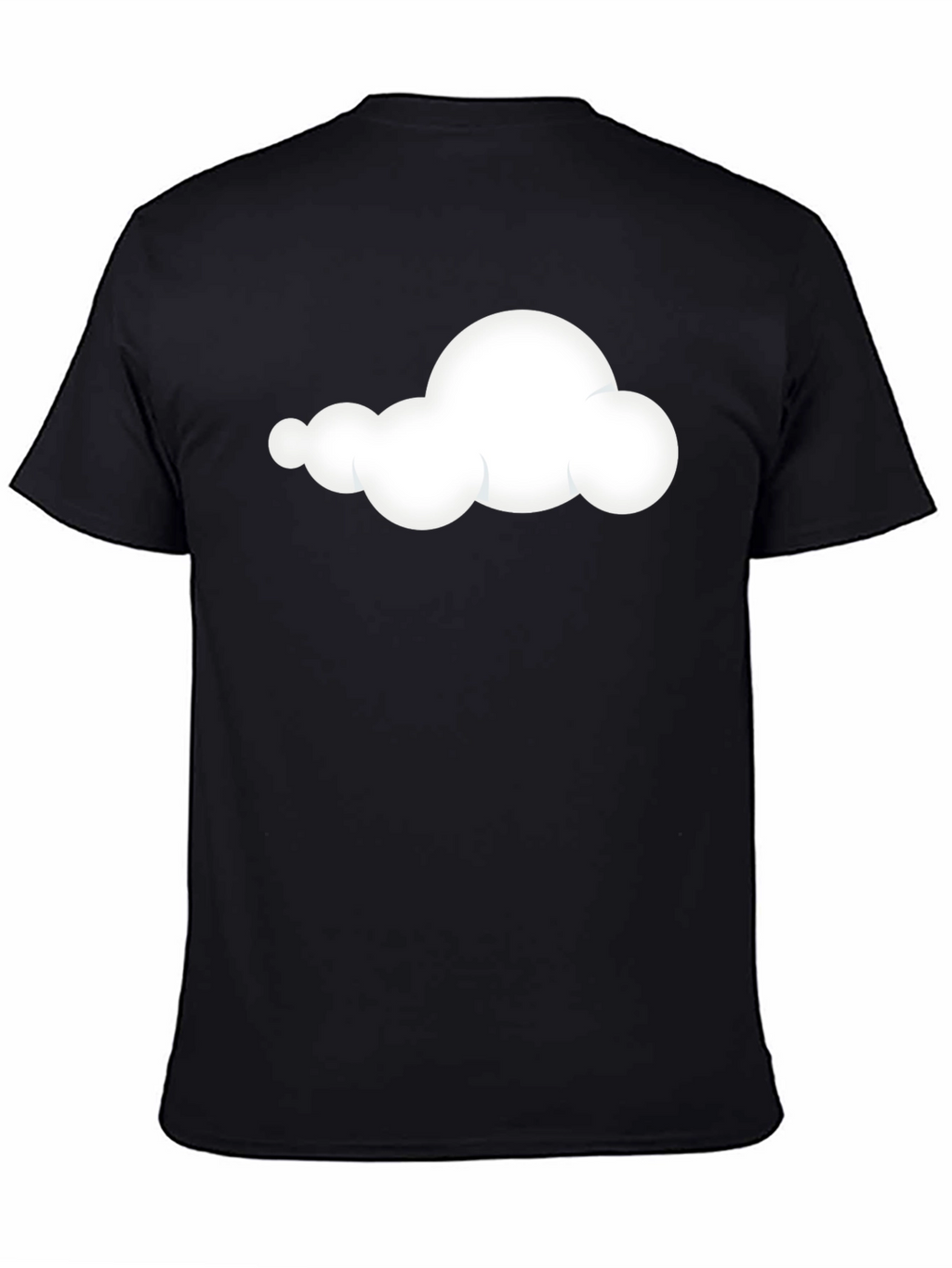 Cloud Graphic Black T-Shirt - Soft & Stylish