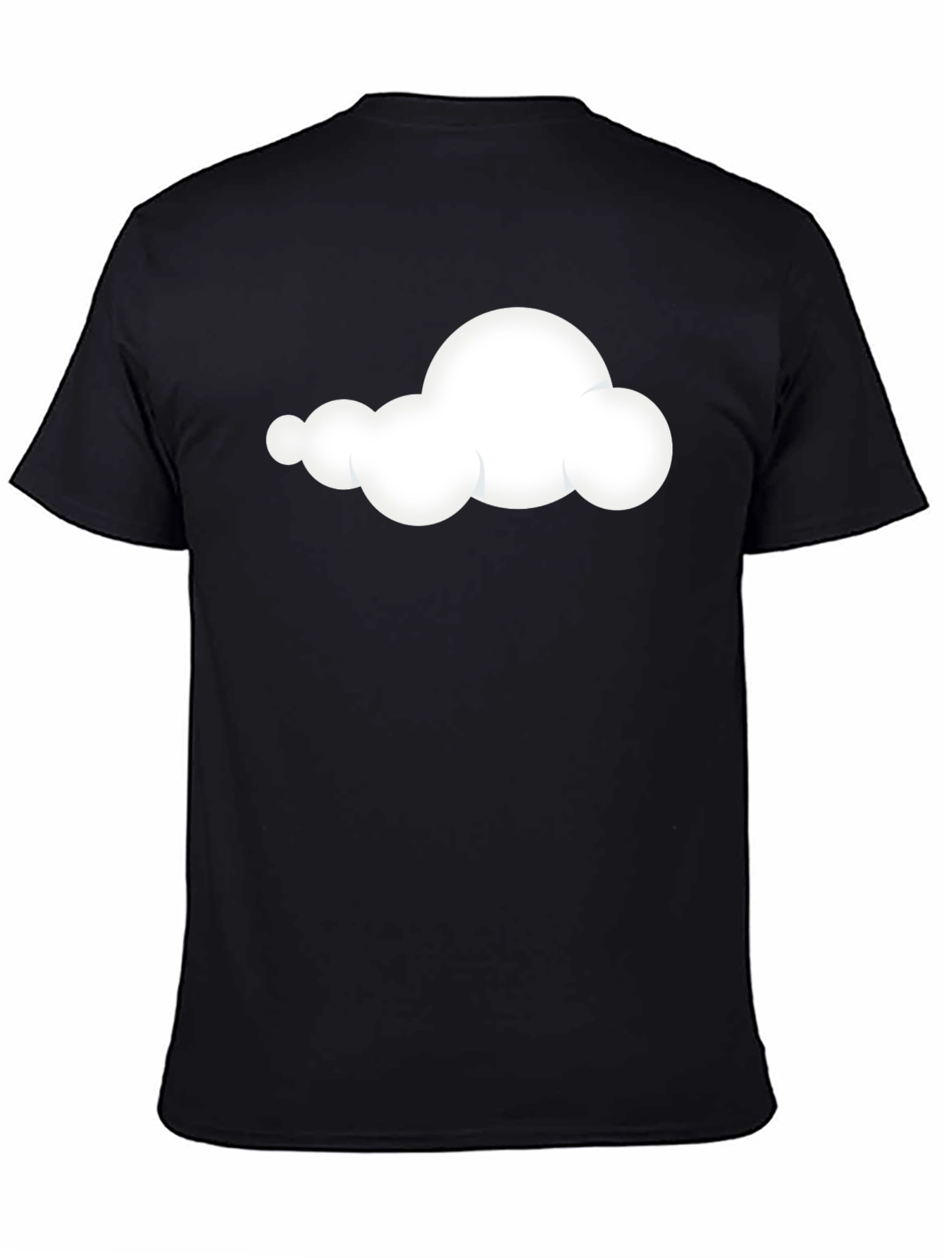 Cloud Graphic Black T-Shirt - Soft & Stylish