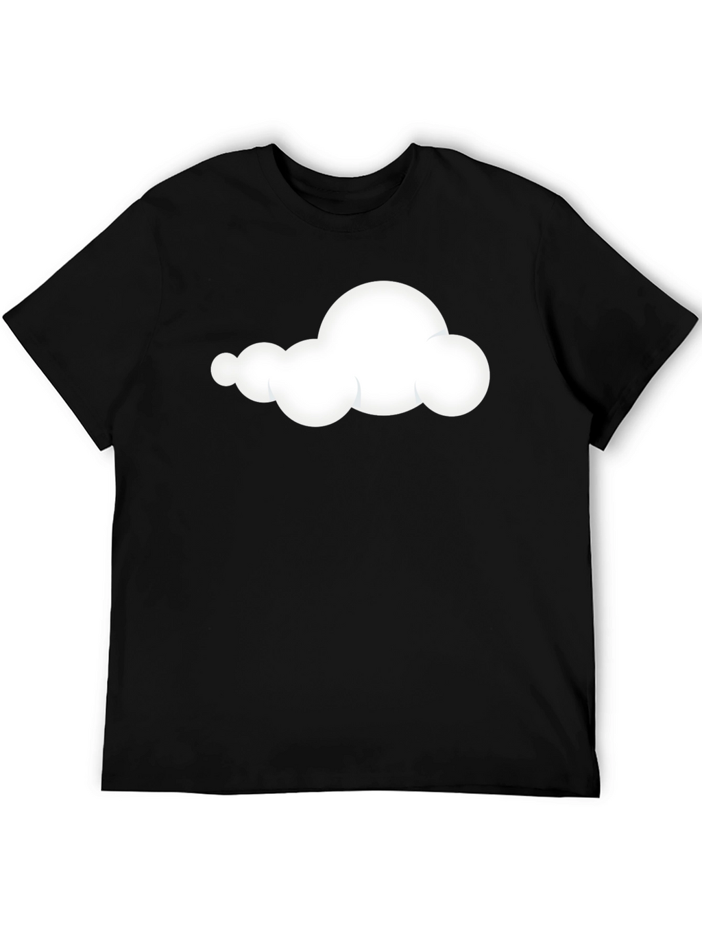 Cloud Graphic Black T-Shirt - Soft & Stylish