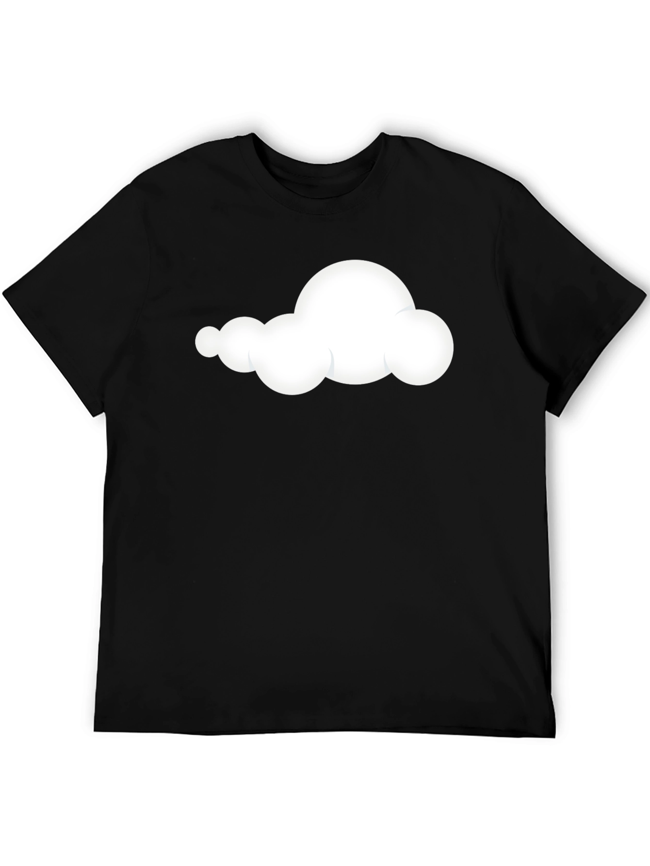 Cloud Graphic Black T-Shirt - Soft & Stylish