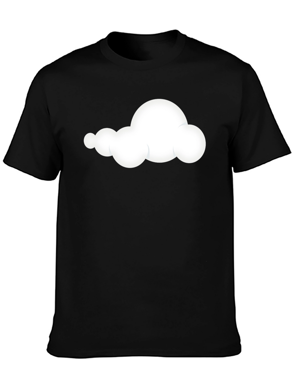 Cloud Graphic Black T-Shirt - Soft & Stylish