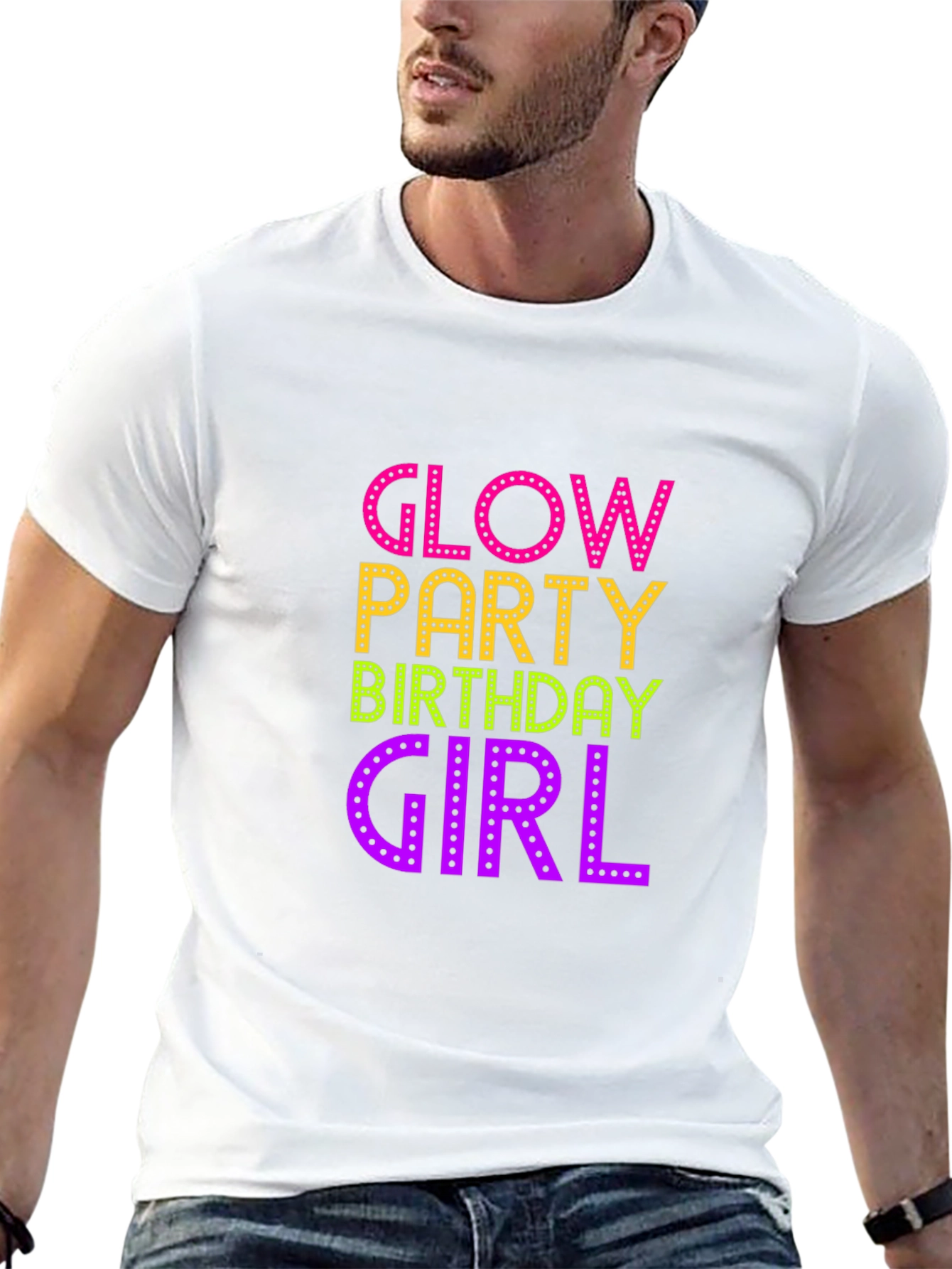 Glow Party Birthday Girl Tee