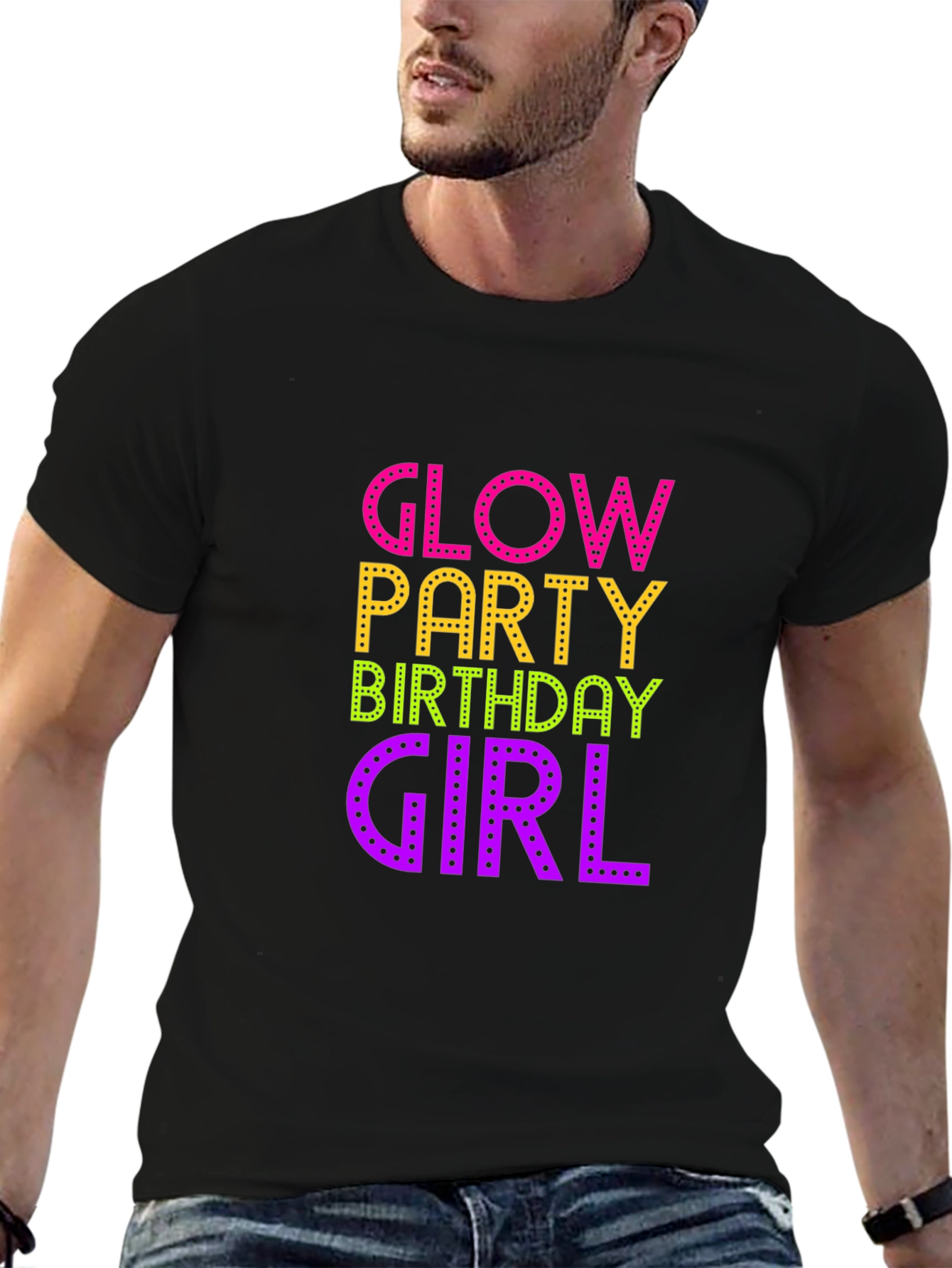 Glow Party Birthday Girl Tee