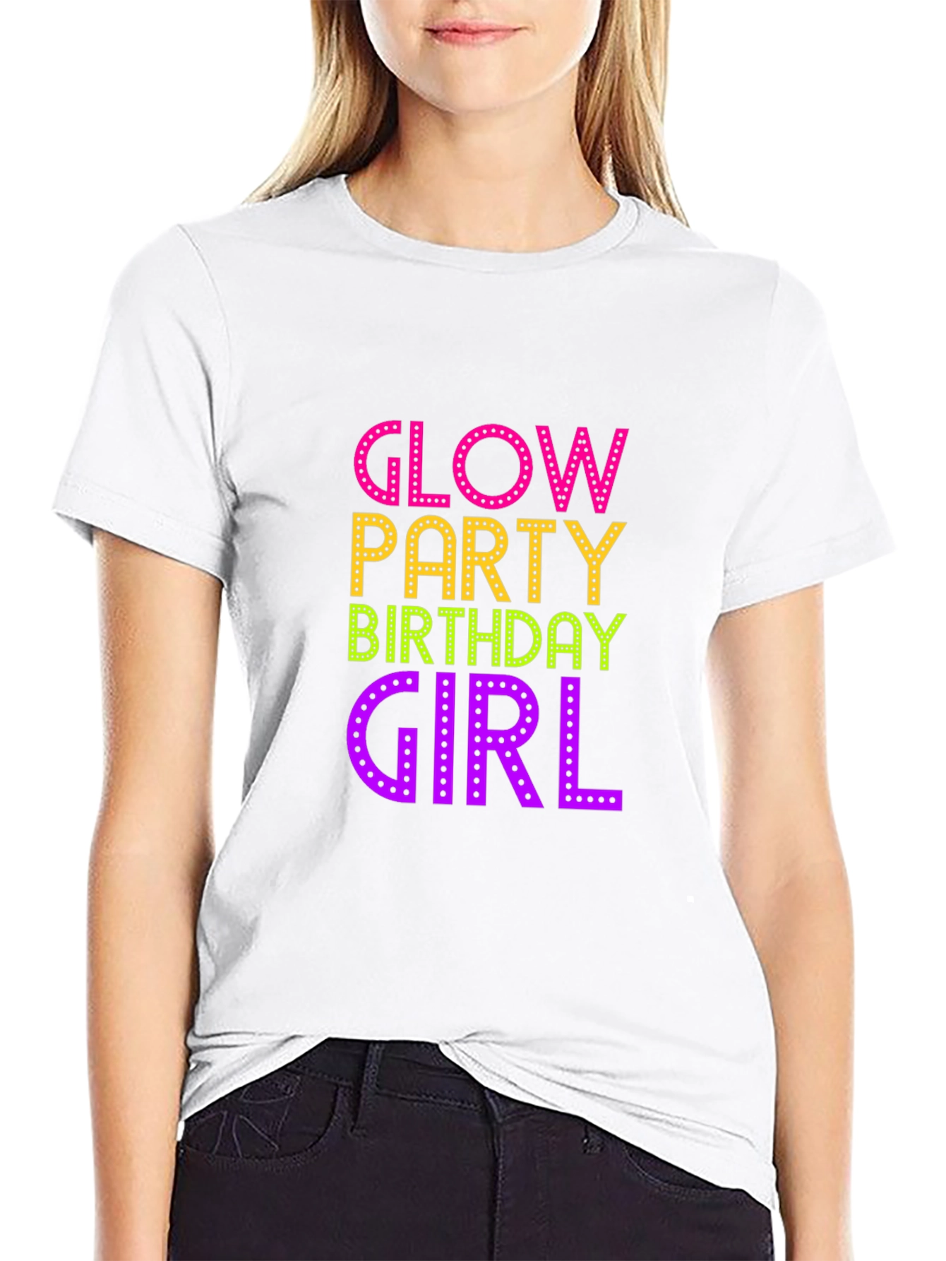 Glow Party Birthday Girl Tee