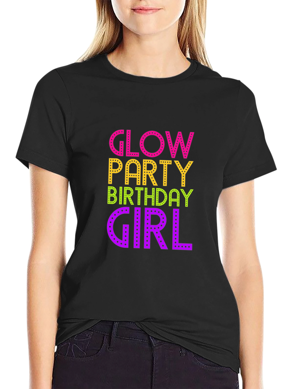 Glow Party Birthday Girl Tee