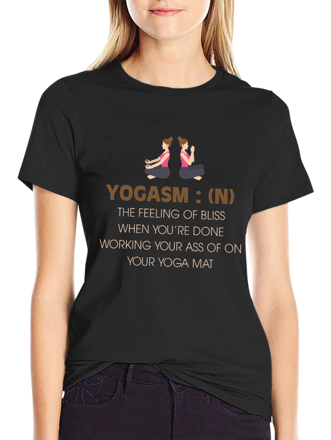 Yogasm T-Shirt: Yoga Bliss Definition Tee