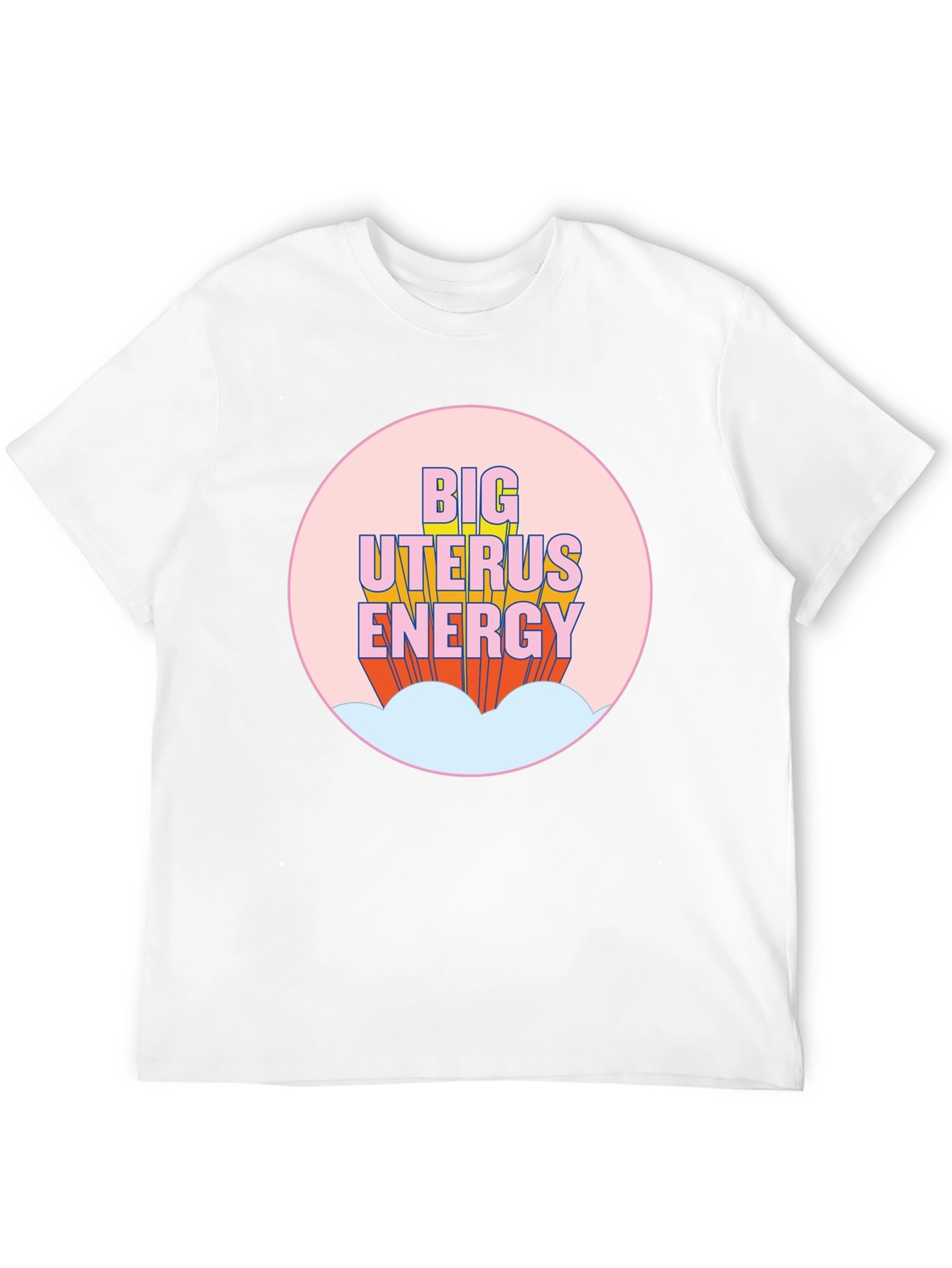 Big Uterus Energy Graphic Tee - Empowering Black T-Shirt