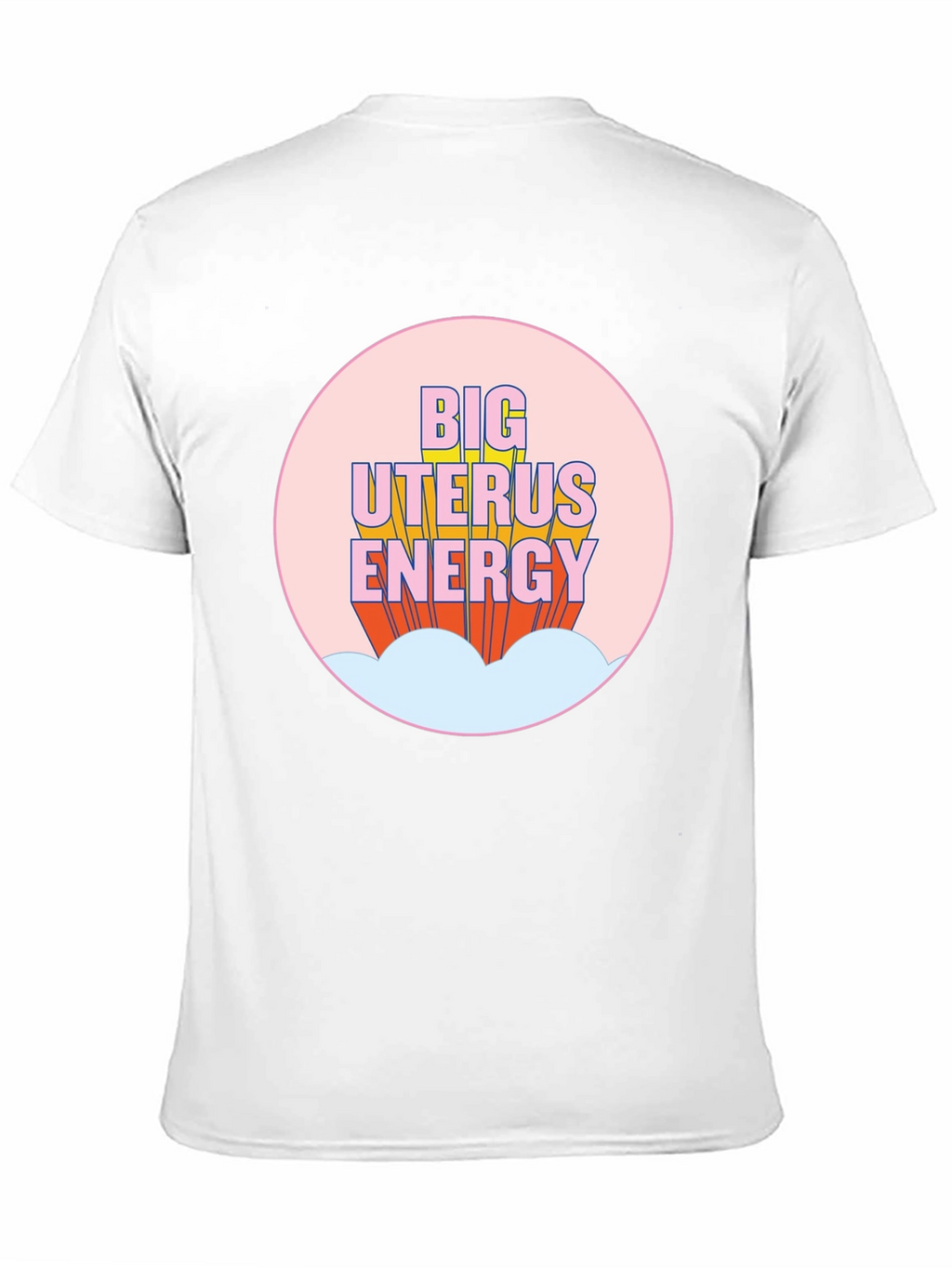 Big Uterus Energy Graphic Tee - Empowering Black T-Shirt