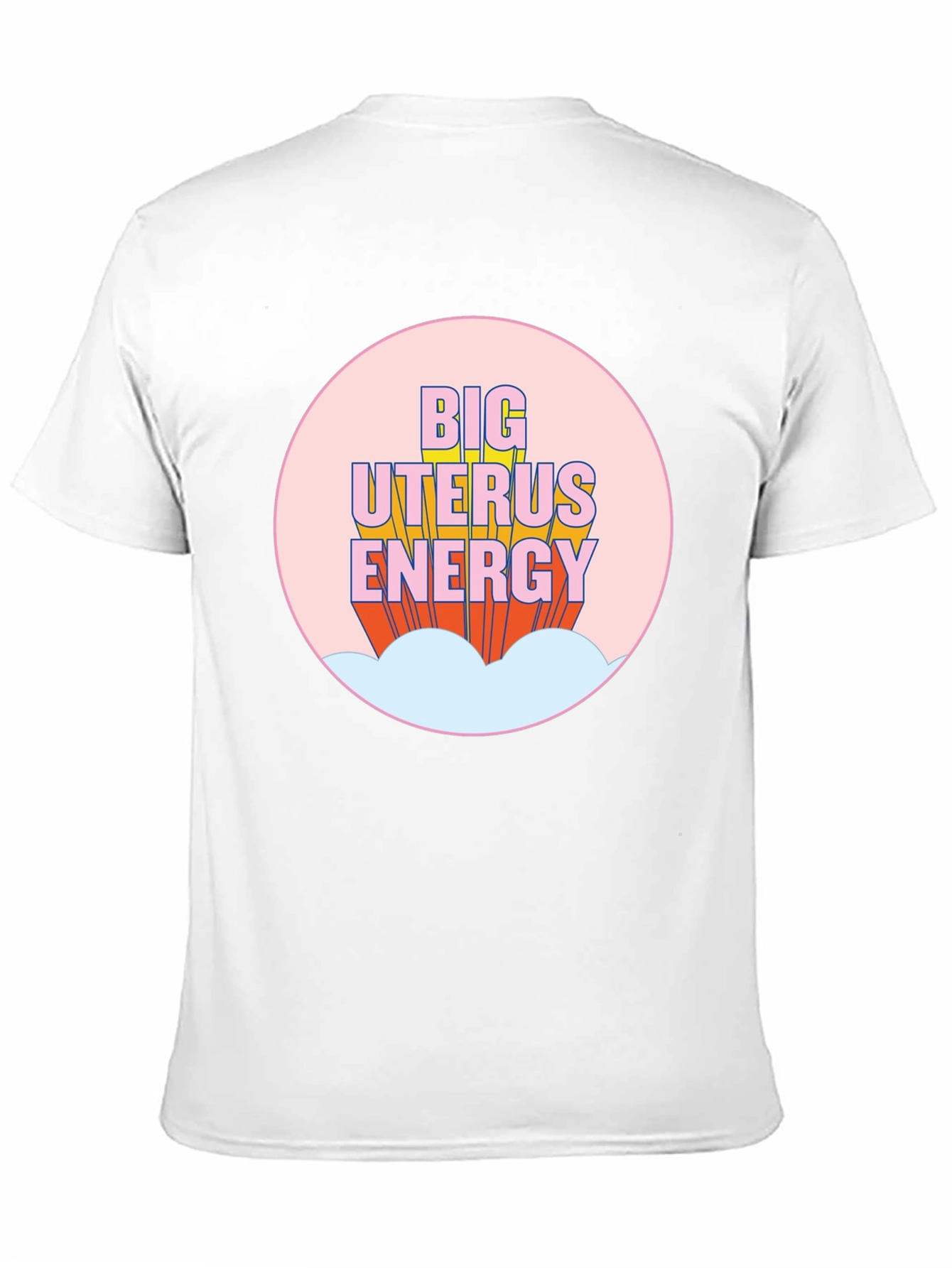Big Uterus Energy Graphic Tee - Empowering Black T-Shirt