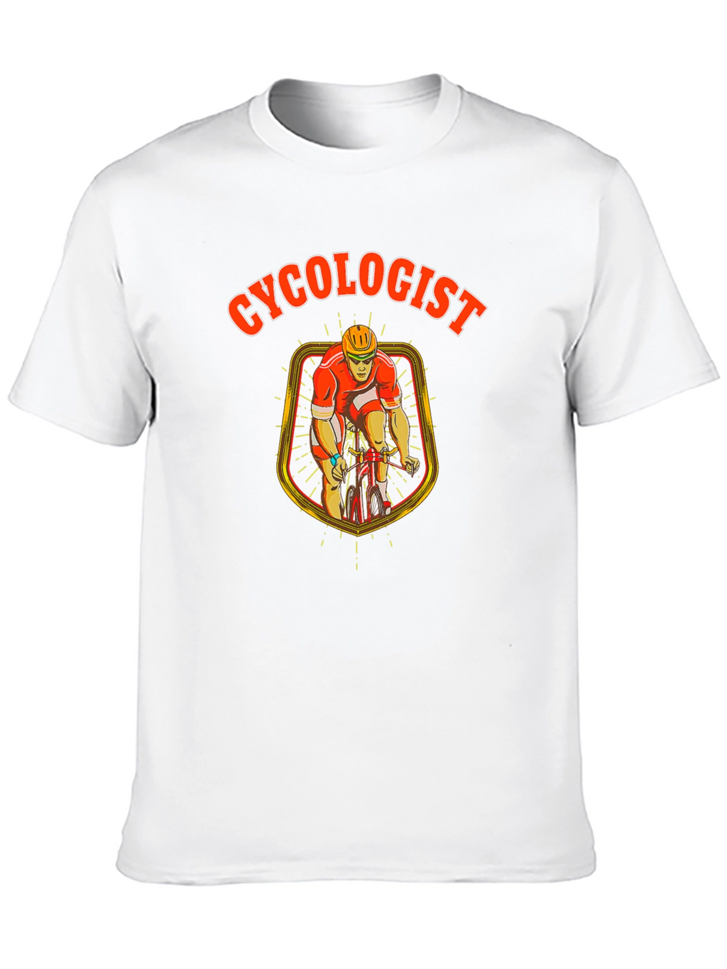 Cyclogist Black Cotton T-Shirt - Cycling Humor!