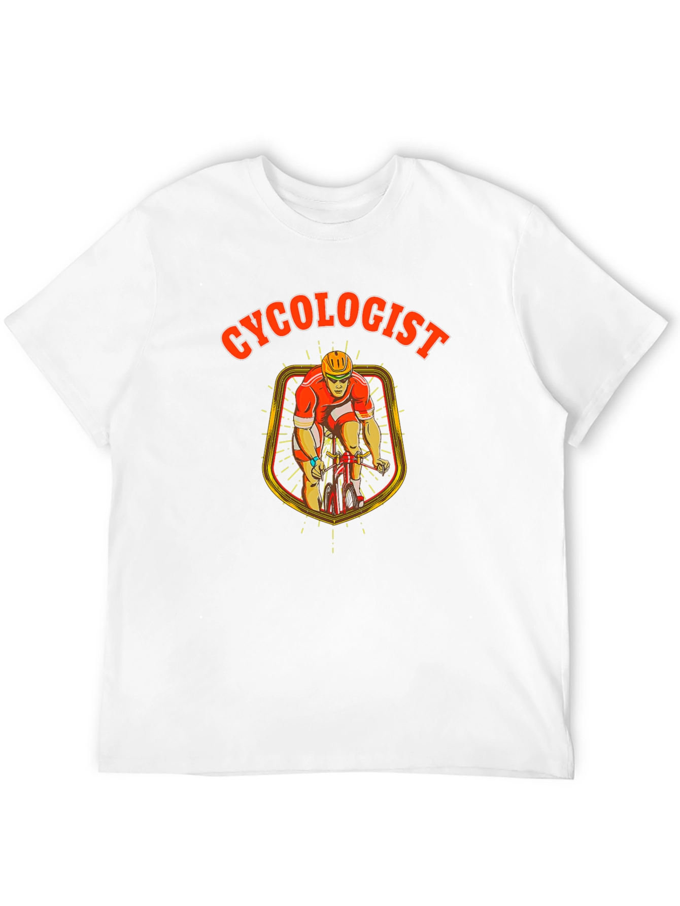 Cyclogist Black Cotton T-Shirt - Cycling Humor!