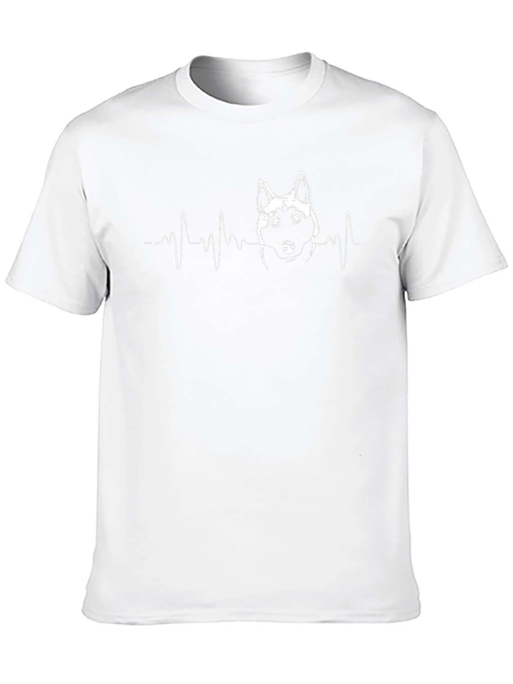 Dog Heartbeat Graphic Tee - Black